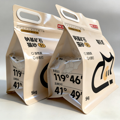 Nyolcoldalas lezárt macskaalom táska cipzáros fogantyúval